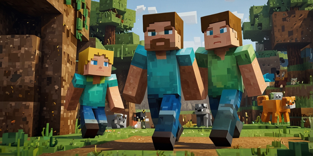 Minecraft persons Alex and Steve